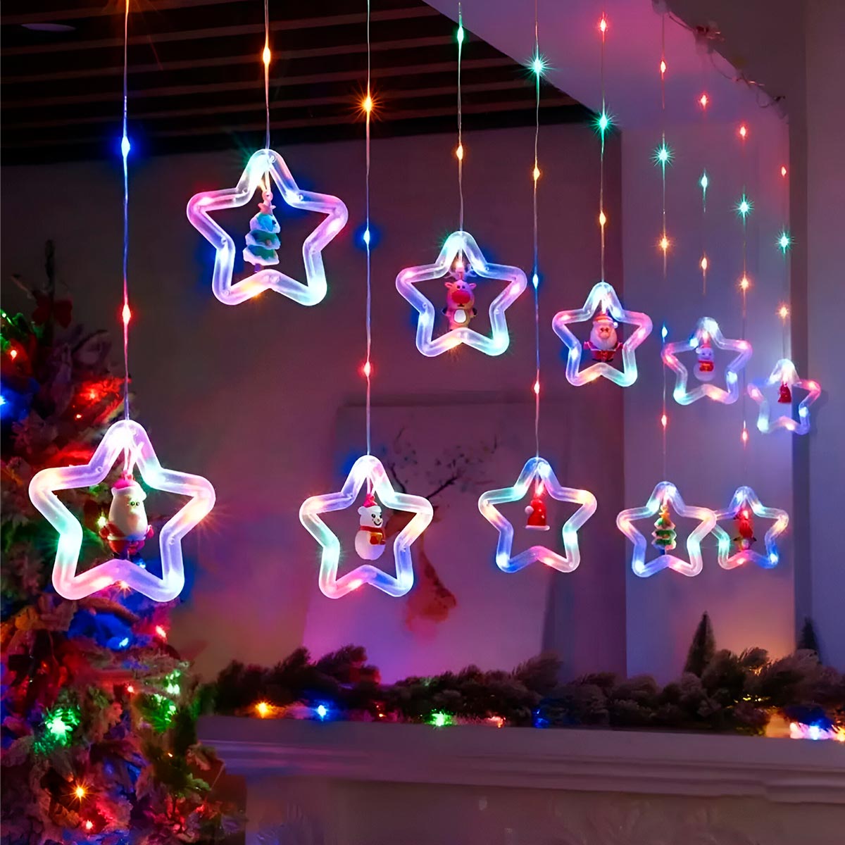 SET de Luces NAVIDEÑAS en Tendencia 8 modos diferentes