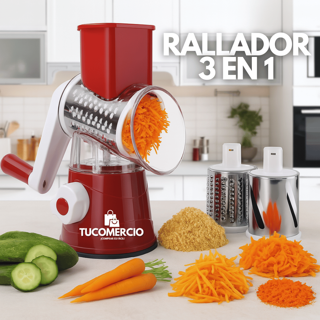 Rallador multifuncional 3 en 1