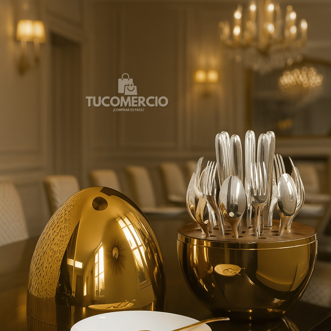 Set de cubiertos en Acero Inoxidable 24 PIEZAS