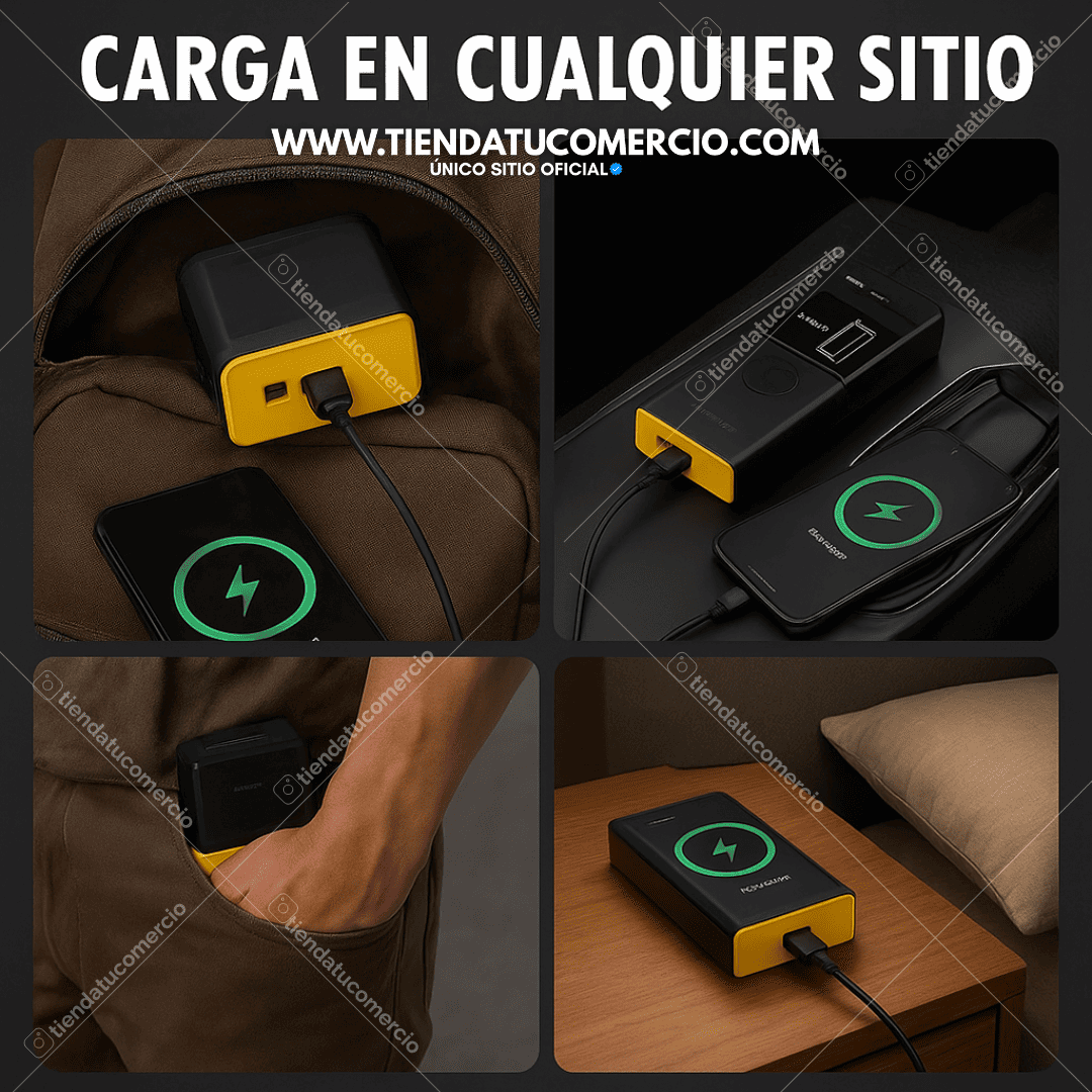 Kit Iniciador de Batería Multifuncional: 4 en 1