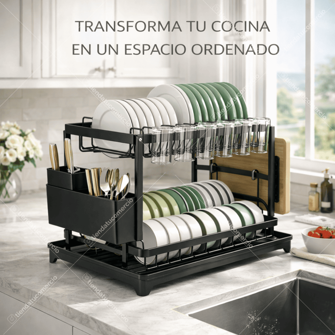 NovaRack™ – Escurridor Premium de 2 Niveles