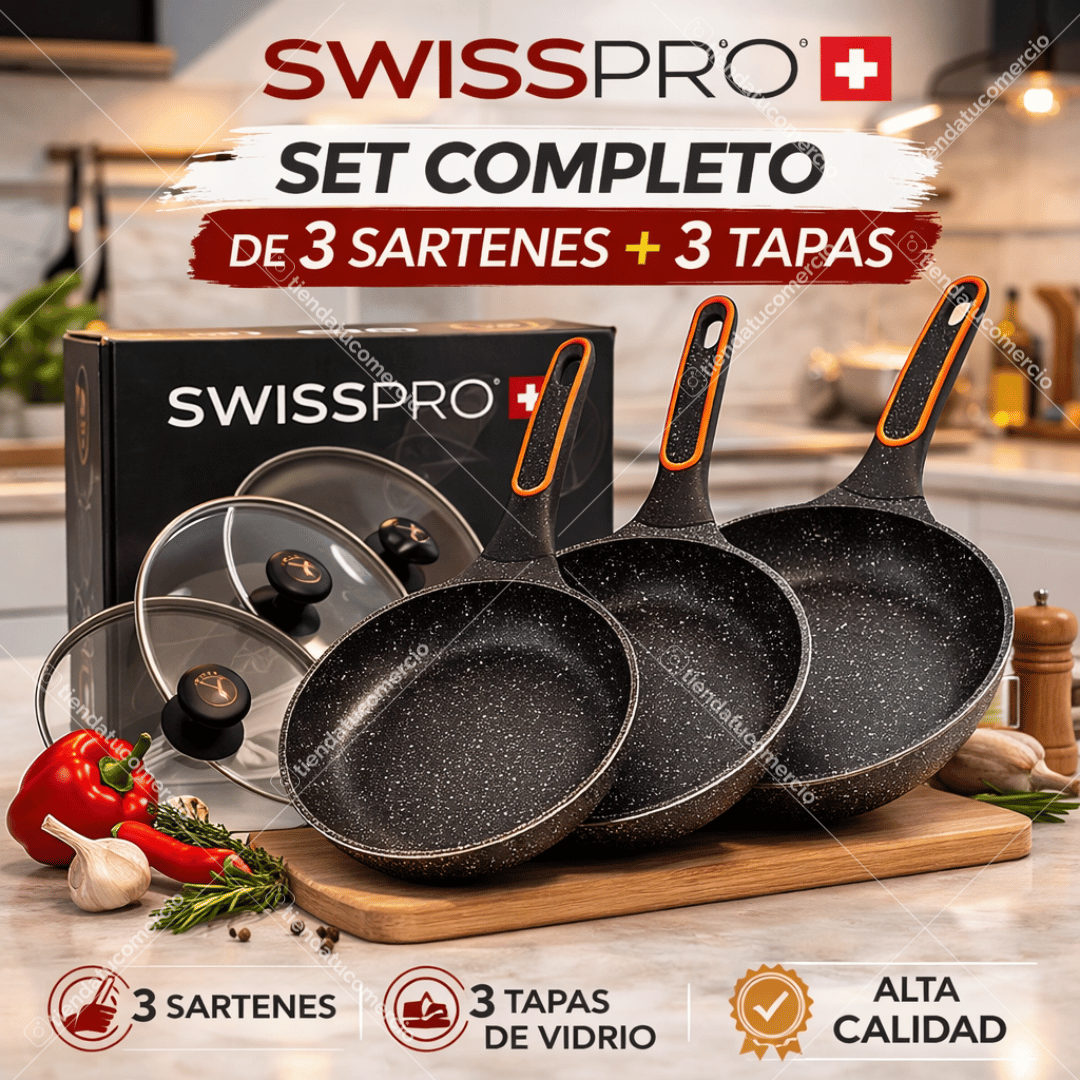 SWISSPRO™ — Set Premium Antiadherente x3