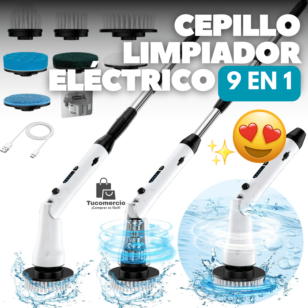 Cepillo limpiador extensible 9 en 1 Inalambrico