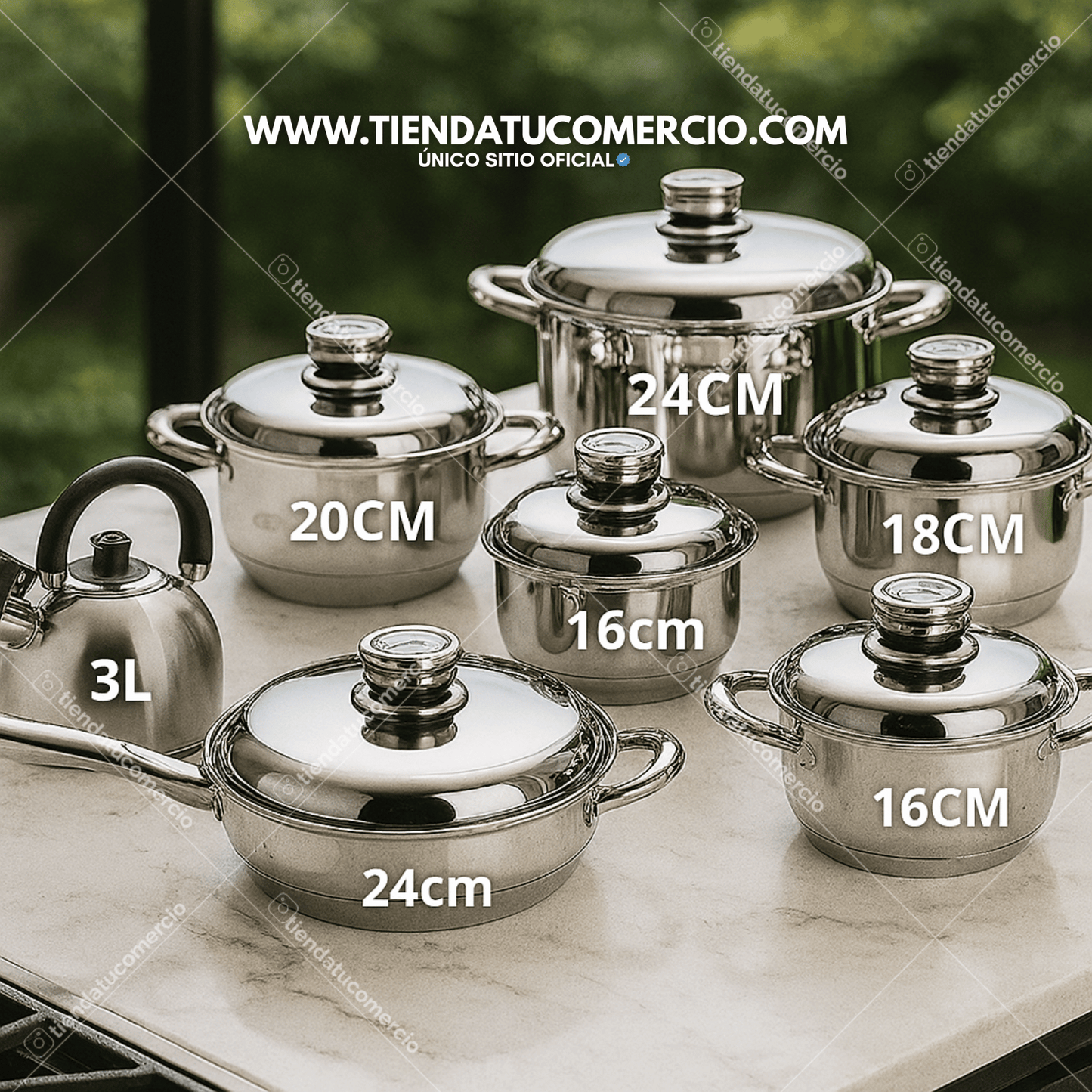 Juego de ollas SwissHome en Acero Quirúrgico: Ollas para toda la vida