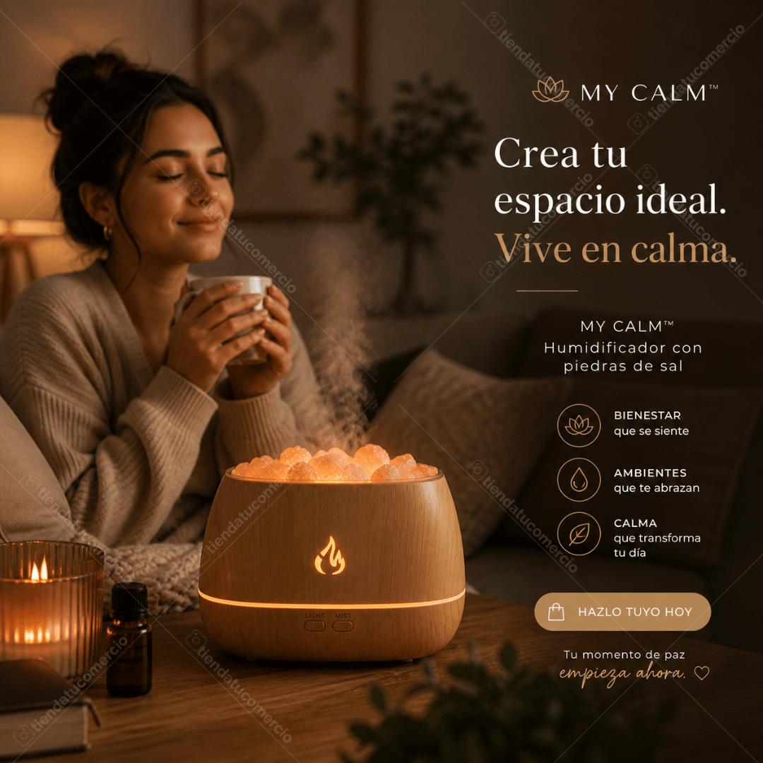 MY CALM ™ - Humidificador con piedras de sal
