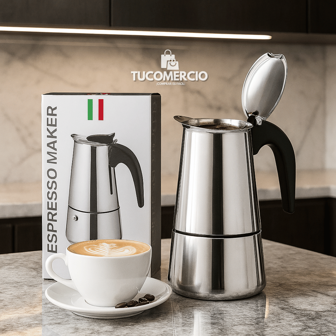 Cafetera Italiana Capacidad 450ml 4 vasos (9 tazas tinteras)