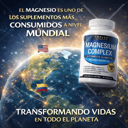 Magnesio Complex 8 Tipos | Energía, Descanso Profundo y Salud Muscular