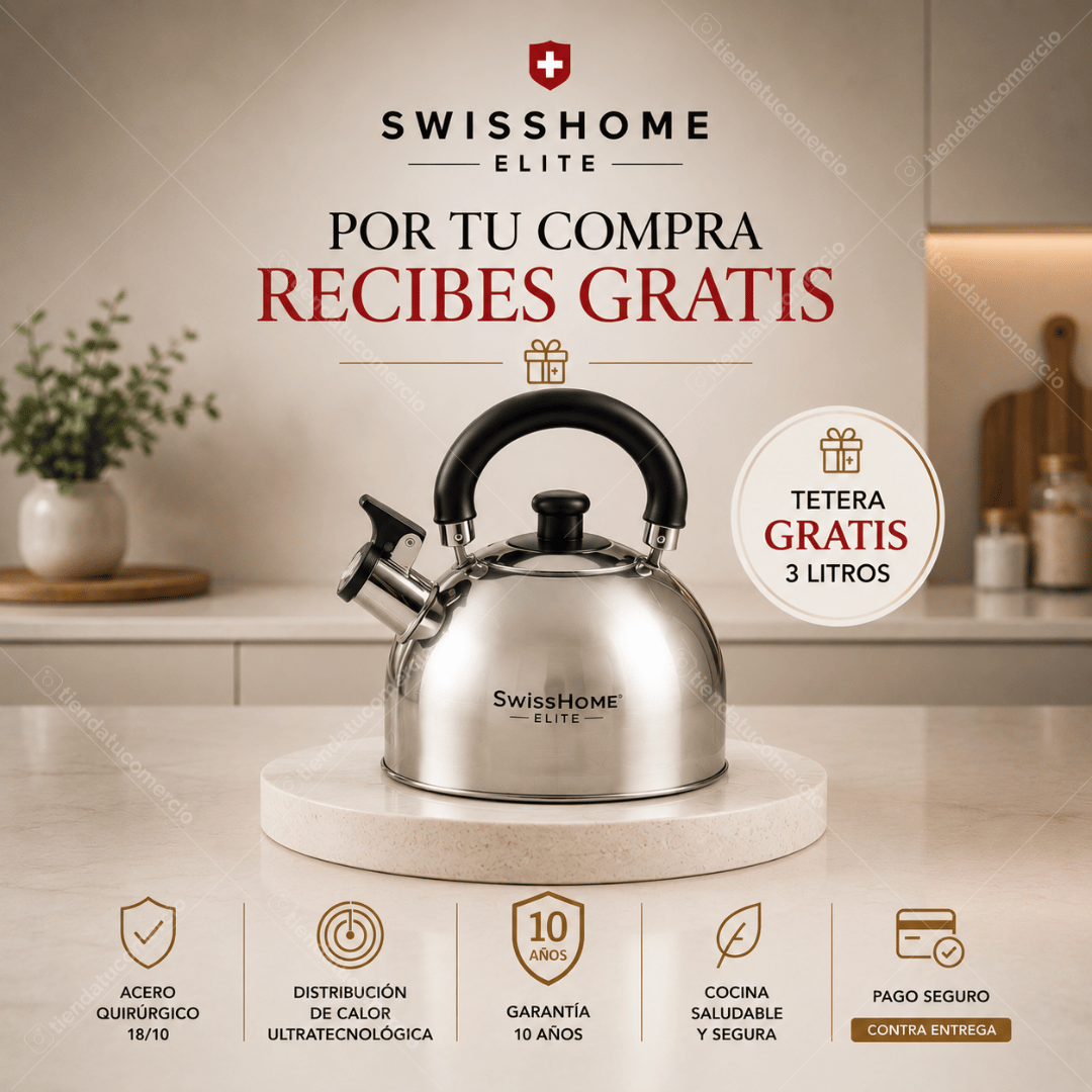 SWISSHOME ELITE™ — Juego de Ollas Acero Quirúrgico