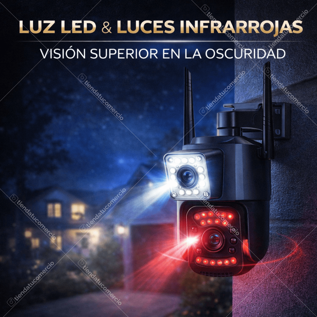 Cámara de Seguridad Inteligente Doble Lente 360° Pro