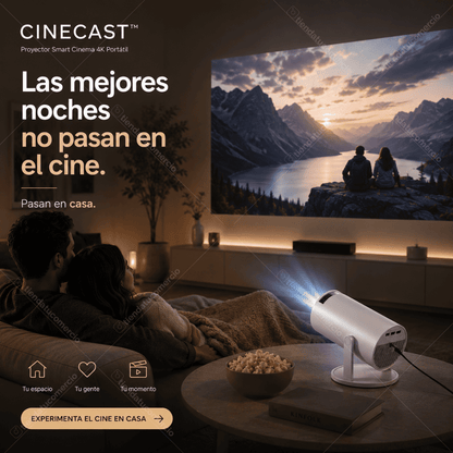 CINECAST™ - Proyector Smart Cinema 4K Portátil