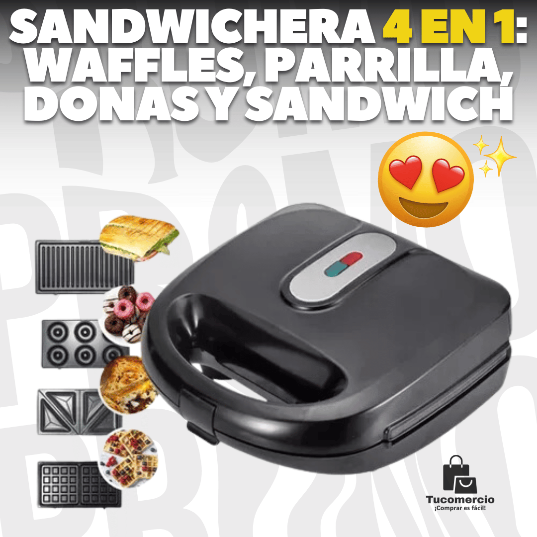 Sandwichera Multifuncional 4 en 1