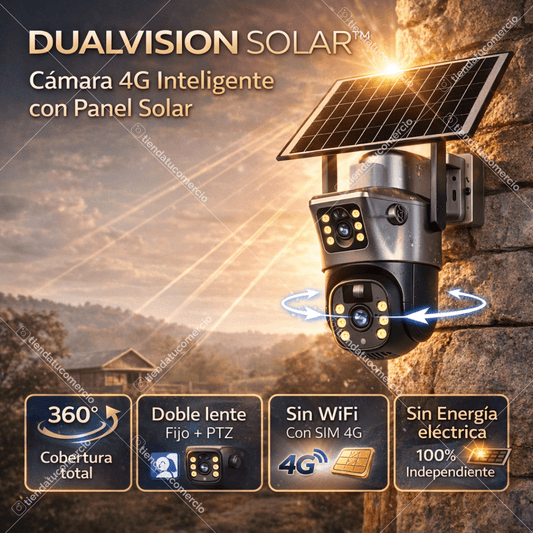 DUALVISION SOLAR™ — Cámara solar 4G Inteligente