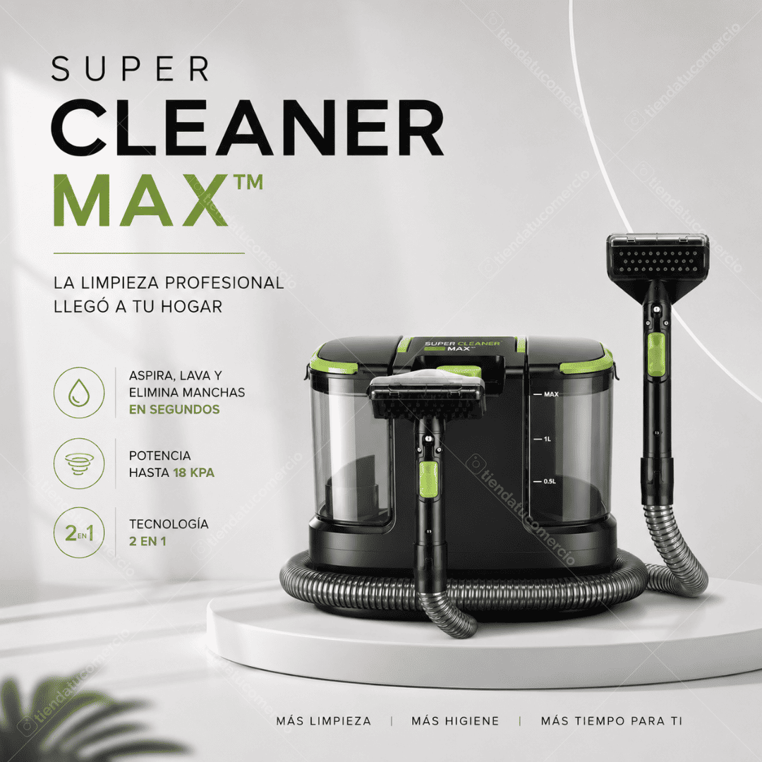 SUPER CLEANER MAX™ - Potente aspiradora 2 en 1