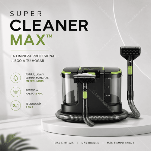 SUPER CLEANER MAX™ - Potente aspiradora 2 en 1