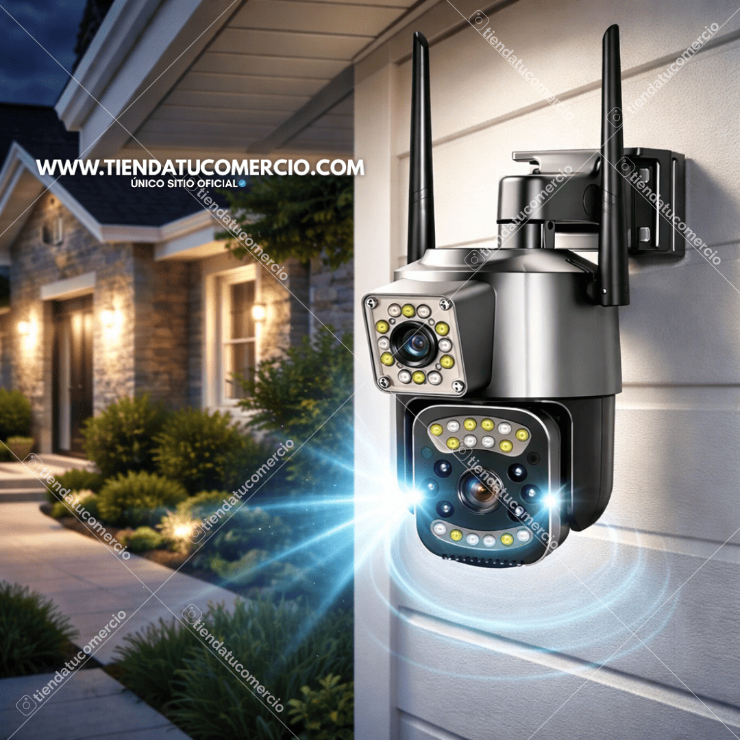 Cámara de Seguridad Inteligente Doble Lente 360° Pro
