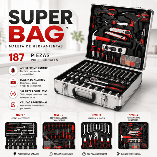 SUPER BAG™ - Maleta de herramientas +800 piezas