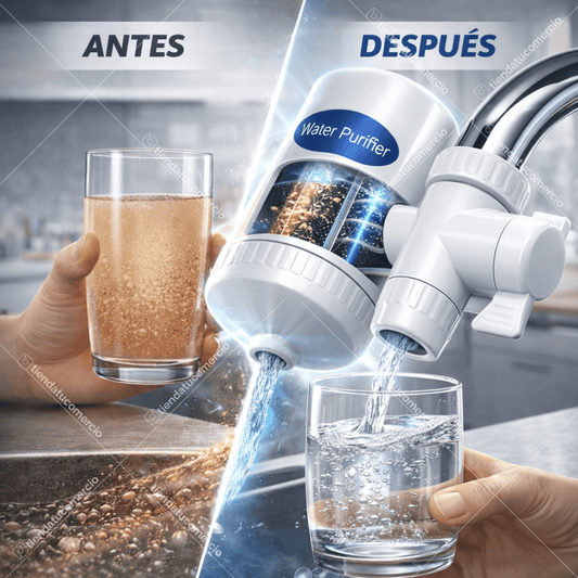 Filtro Purificador de agua 5 NIVELES 99.99% Menos cloro y bacterias + Envío Gratis