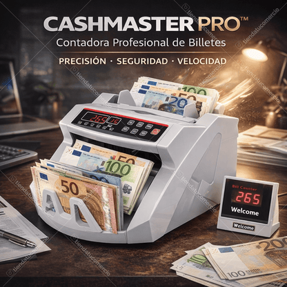 CASHMASTER PRO™ — Contadora Profesional Multimoneda 900/min