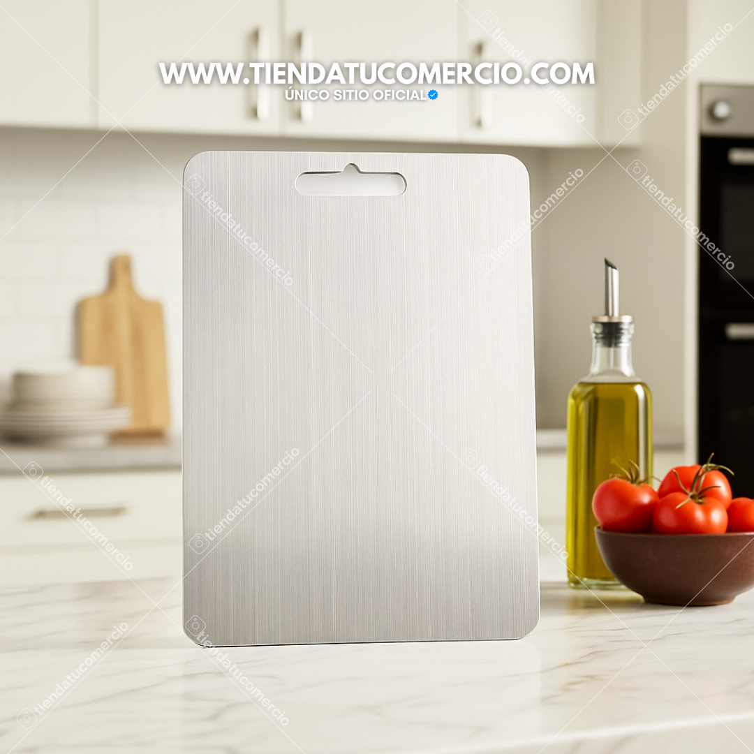 Tabla de picar en Acero Inoxidable 29cm x 20cm