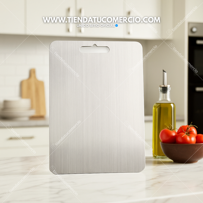Tabla de picar en Acero Inoxidable 29cm x 20cm