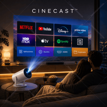 CINECAST™ - Proyector Smart Cinema 4K Portátil