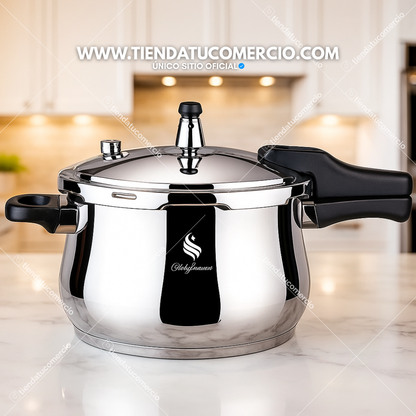 Olla Express a presión en acero inoxidable grado quirúrgico 5 Litros