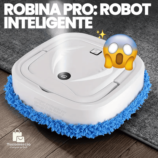Robina PRO: Limpiadora inteligente Barre y Trapea + Mopa super absorbente