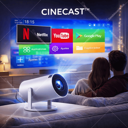 CINECAST™ - Proyector Smart Cinema 4K Portátil