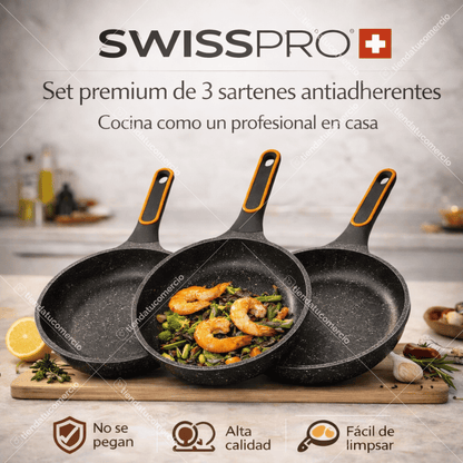 SWISSPRO™ — Set Premium Antiadherente x3
