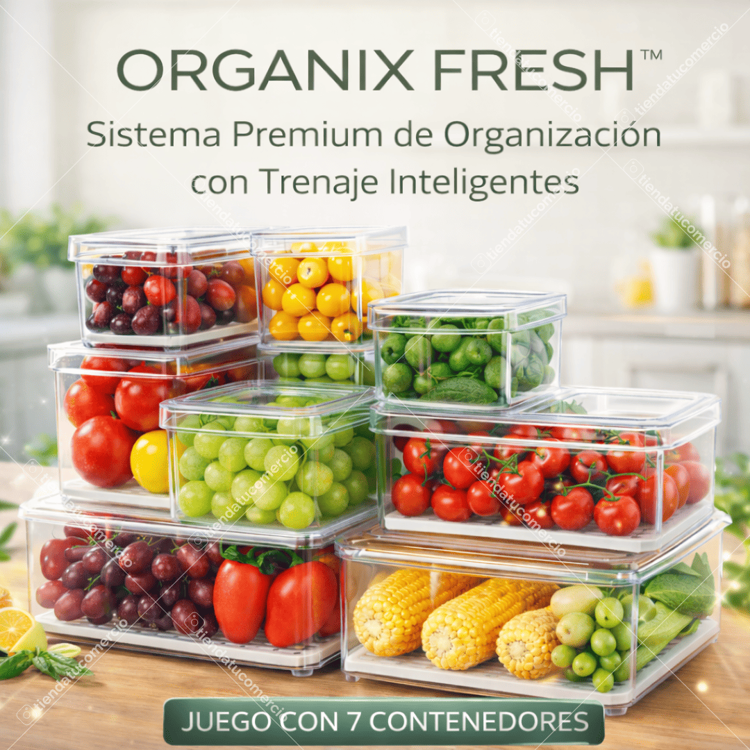 ORGANIX FRESH™ — Sistema de Organización con Drenaje inteligente x7