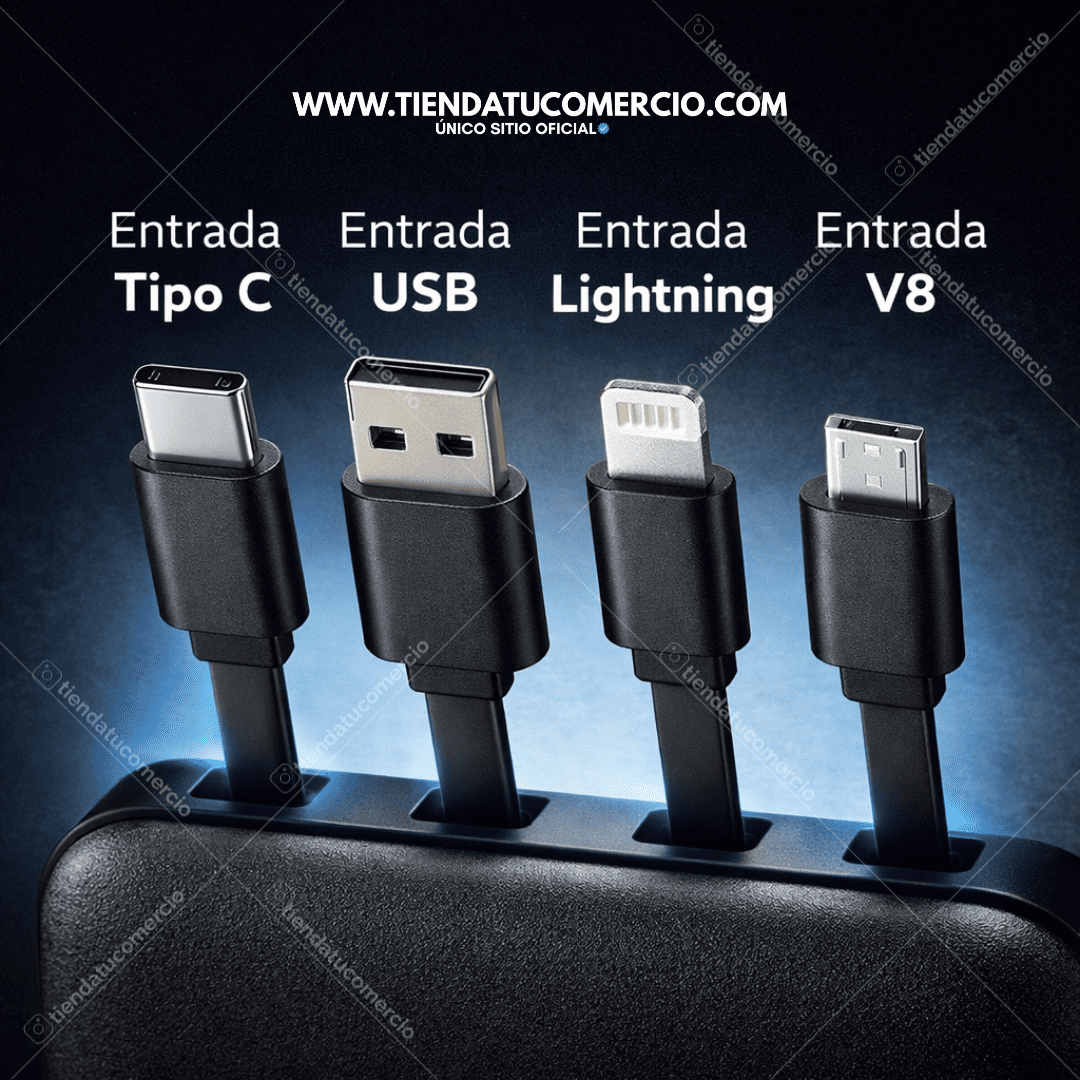 Super Power Bank 4 entradas full dispositivos