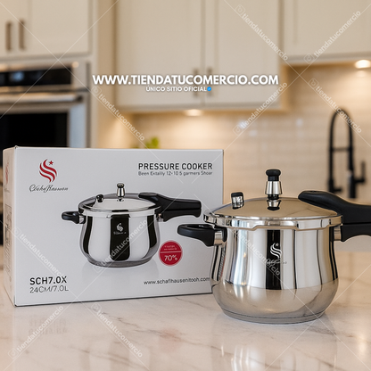 Olla Express a presión en acero inoxidable grado quirúrgico 5 Litros