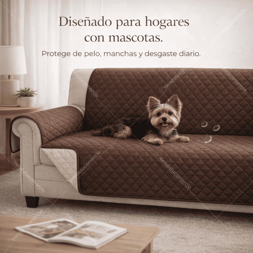 Sofalux™ — Protector Reversible para Sofá 3 Puestos