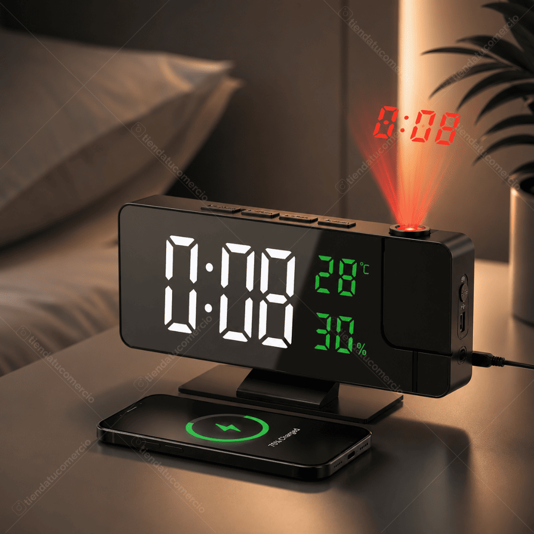 ZENOVA™ — Reloj Despertador Digital LED