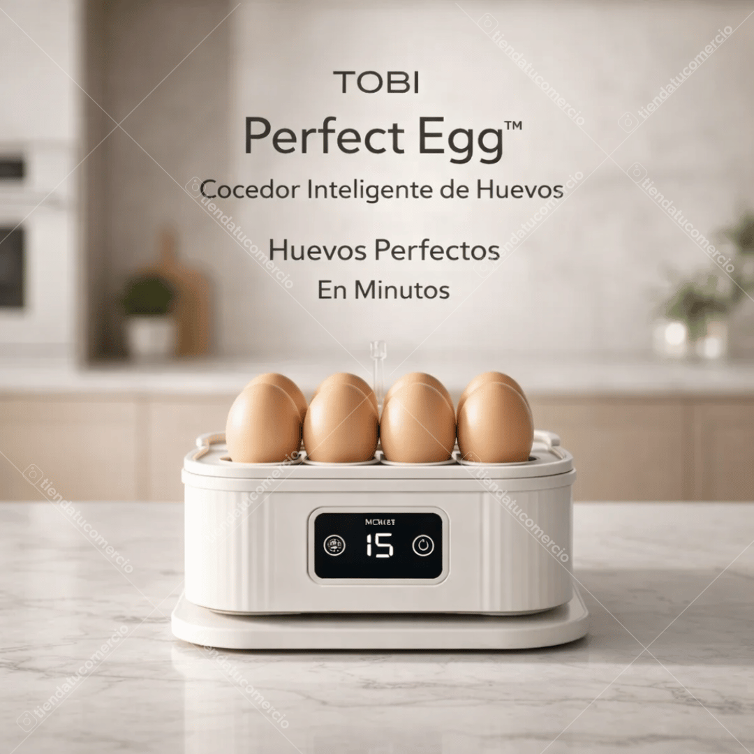 TOBI Perfect Egg™ - Cocedor Inteligente de Huevos