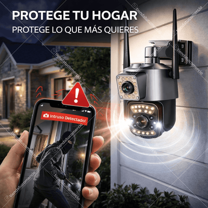 Cámara de Seguridad Inteligente Doble Lente 360° Pro