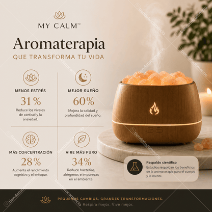 MY CALM ™ - Humidificador con piedras de sal