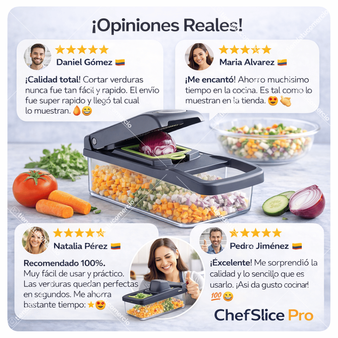 CHEFSLICE PRO™ - Sistema Profesional de Corte Multifunción