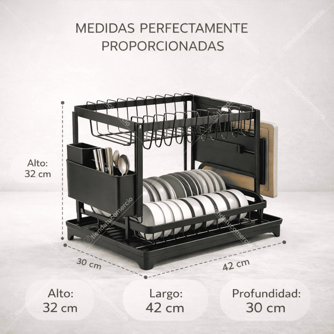 NovaRack™ – Escurridor Premium de 2 Niveles
