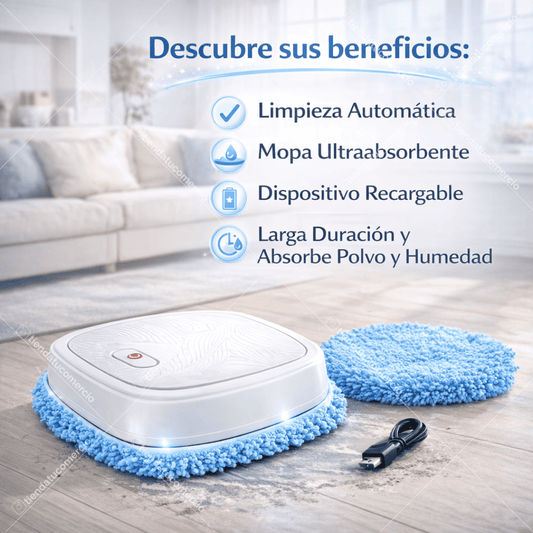 Robina PRO: Limpiadora inteligente Barre y Trapea + Mopa super absorbente