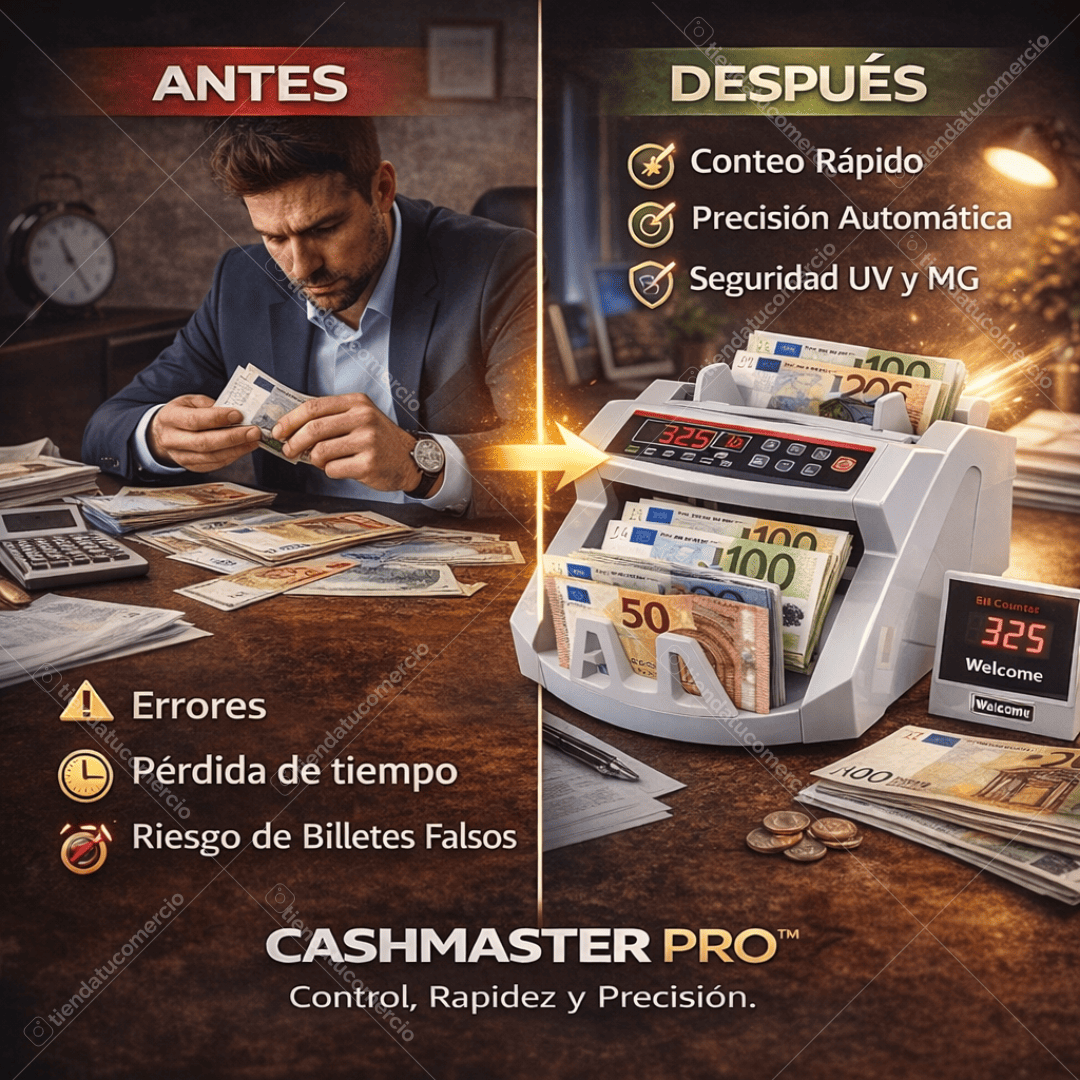 CASHMASTER PRO™ — Contadora Profesional Multimoneda 900/min