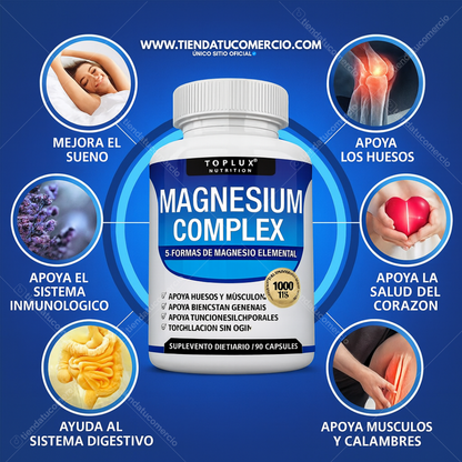 Magnesium Complex: magnesio 8 en 1 fórmula comprobada