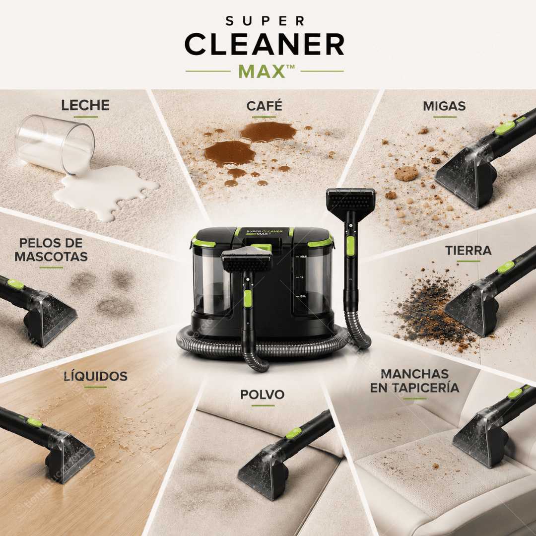 SUPER CLEANER MAX™ - Potente aspiradora 2 en 1