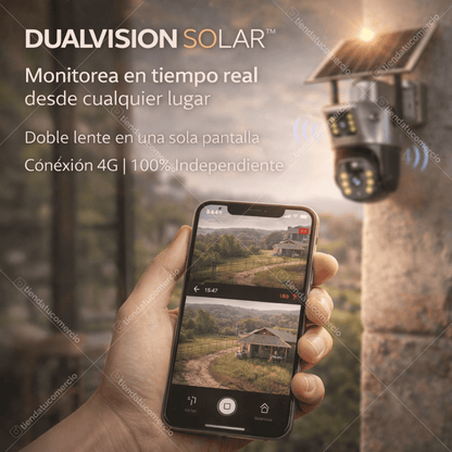 DUALVISION SOLAR™ — Cámara solar 4G Inteligente
