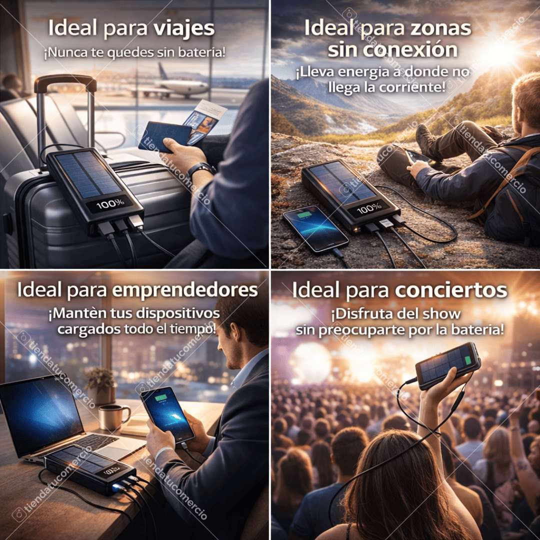 POWERHUB X4™ — Batería Portátil de Carga Rápida Universal