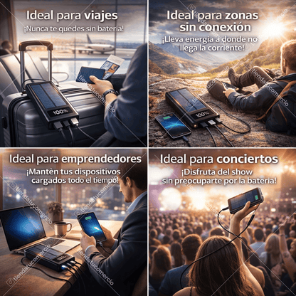 POWERHUB X4™ — Batería Portátil de Carga Rápida Universal