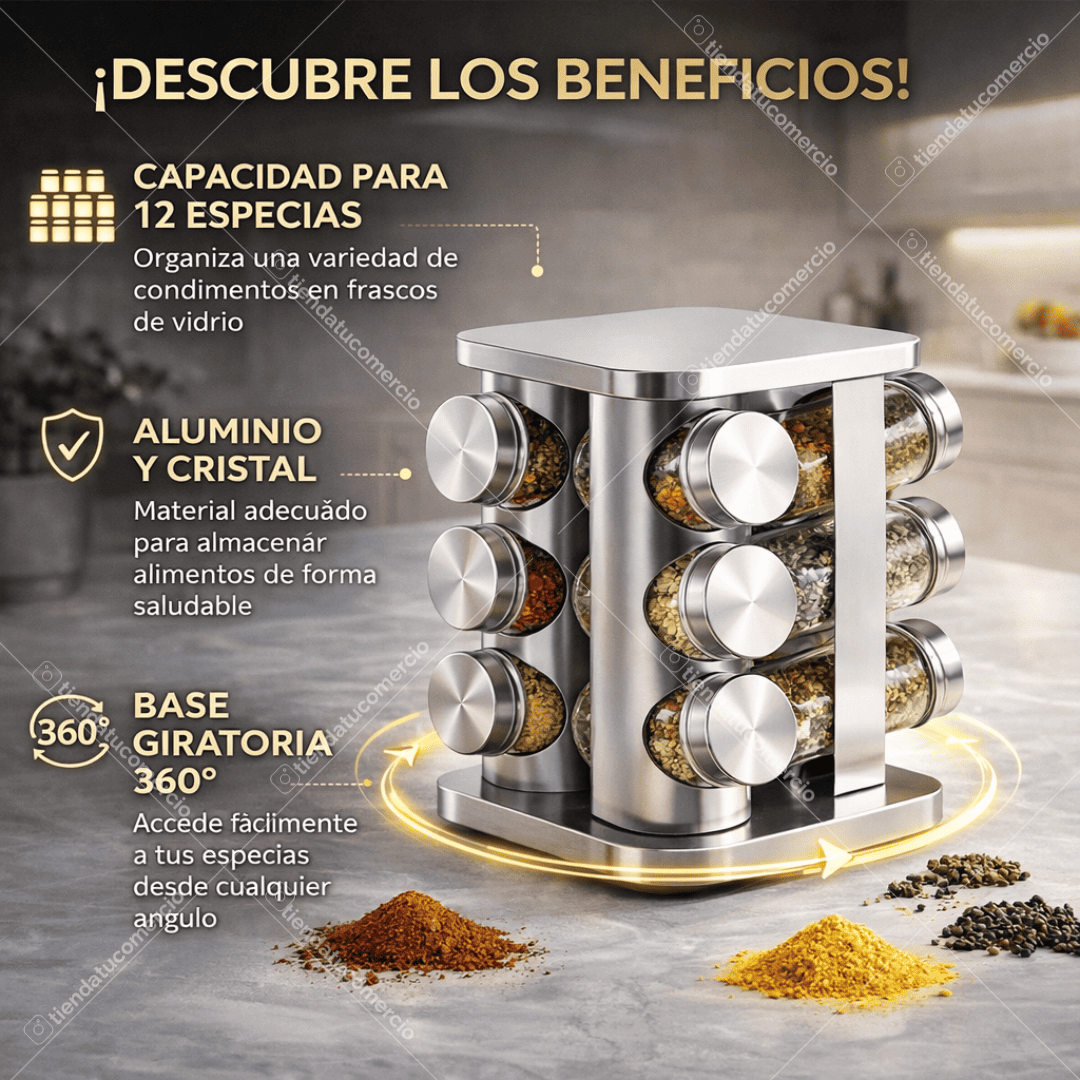 Organizador de Condimentos 12 Piezas