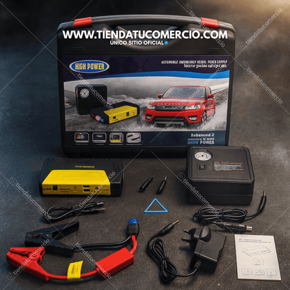 Kit Iniciador de Batería Multifuncional: 4 en 1