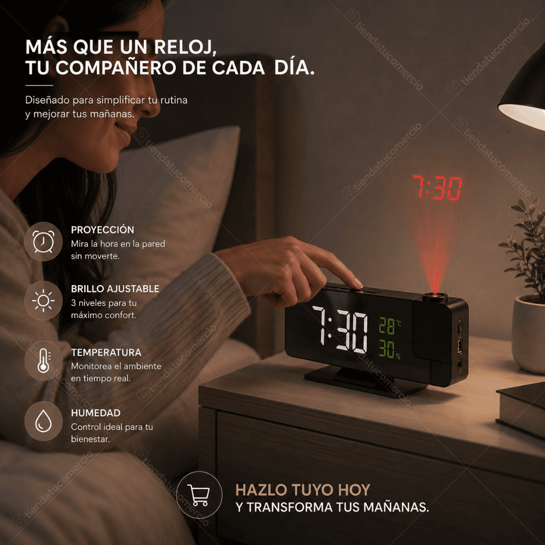 ZENOVA™ — Reloj Despertador Digital LED