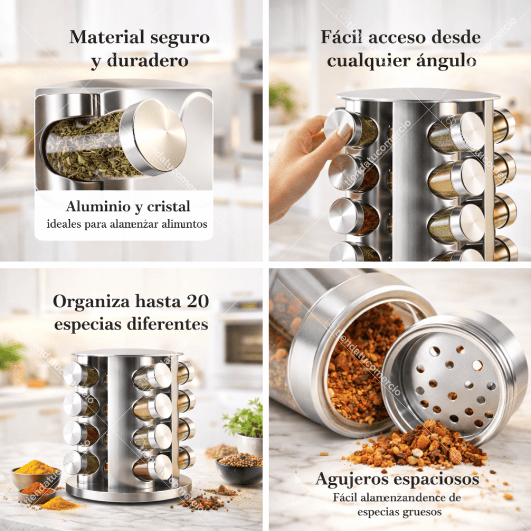 Organizador de Condimentos 20 Piezas